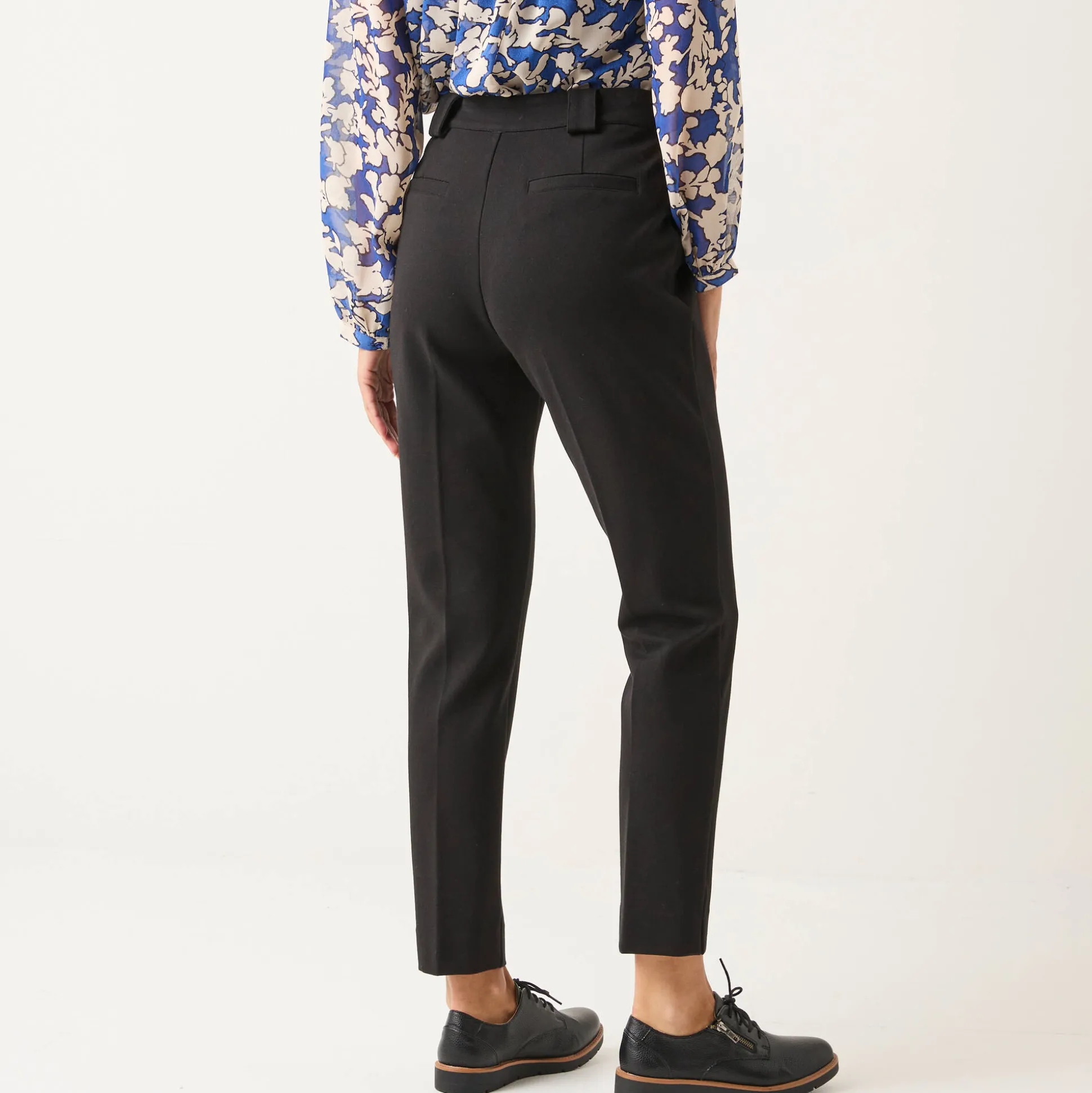 Effen slimbroek, milanotricot