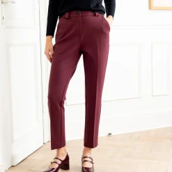 Effen slimbroek, milanotricot