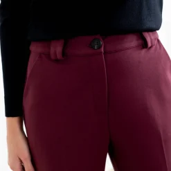 Effen slimbroek, milanotricot