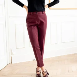Effen slimbroek, milanotricot
