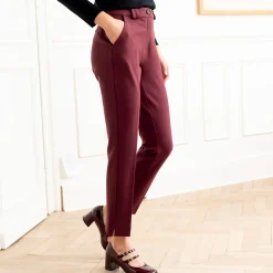 Effen slimbroek, milanotricot