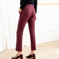 Effen slimbroek, milanotricot