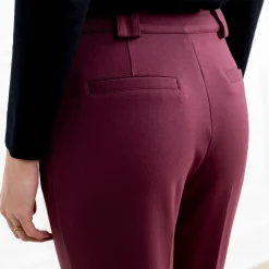 Effen slimbroek, milanotricot