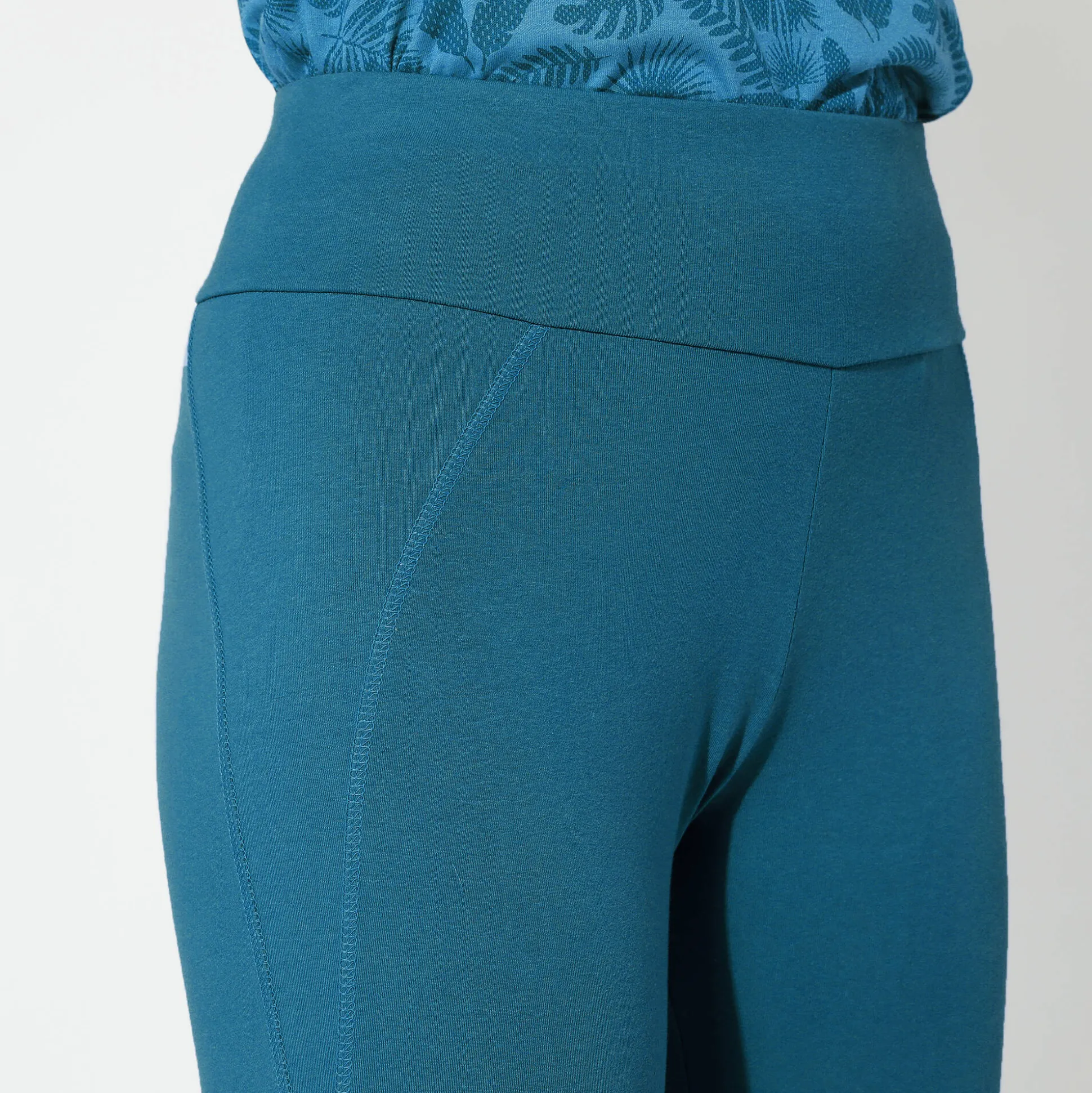 Effen sportlegging met hoge taille