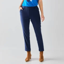 Effen tapered 7/8-broek