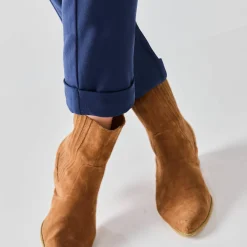 Effen tapered 7/8-broek