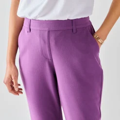 Effen tapered 7/8-broek