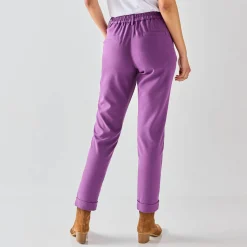 Effen tapered 7/8-broek