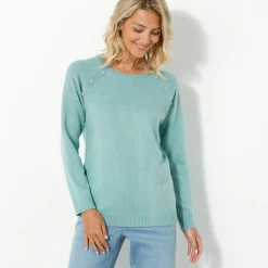 Effen trui in marinestijl