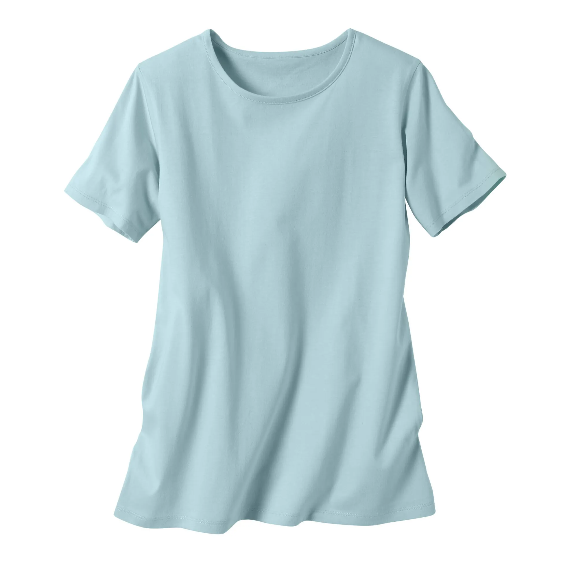 Effen T-shirt met korte mouwen