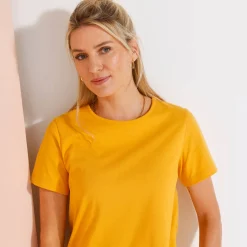 Effen T-shirt met korte mouwen