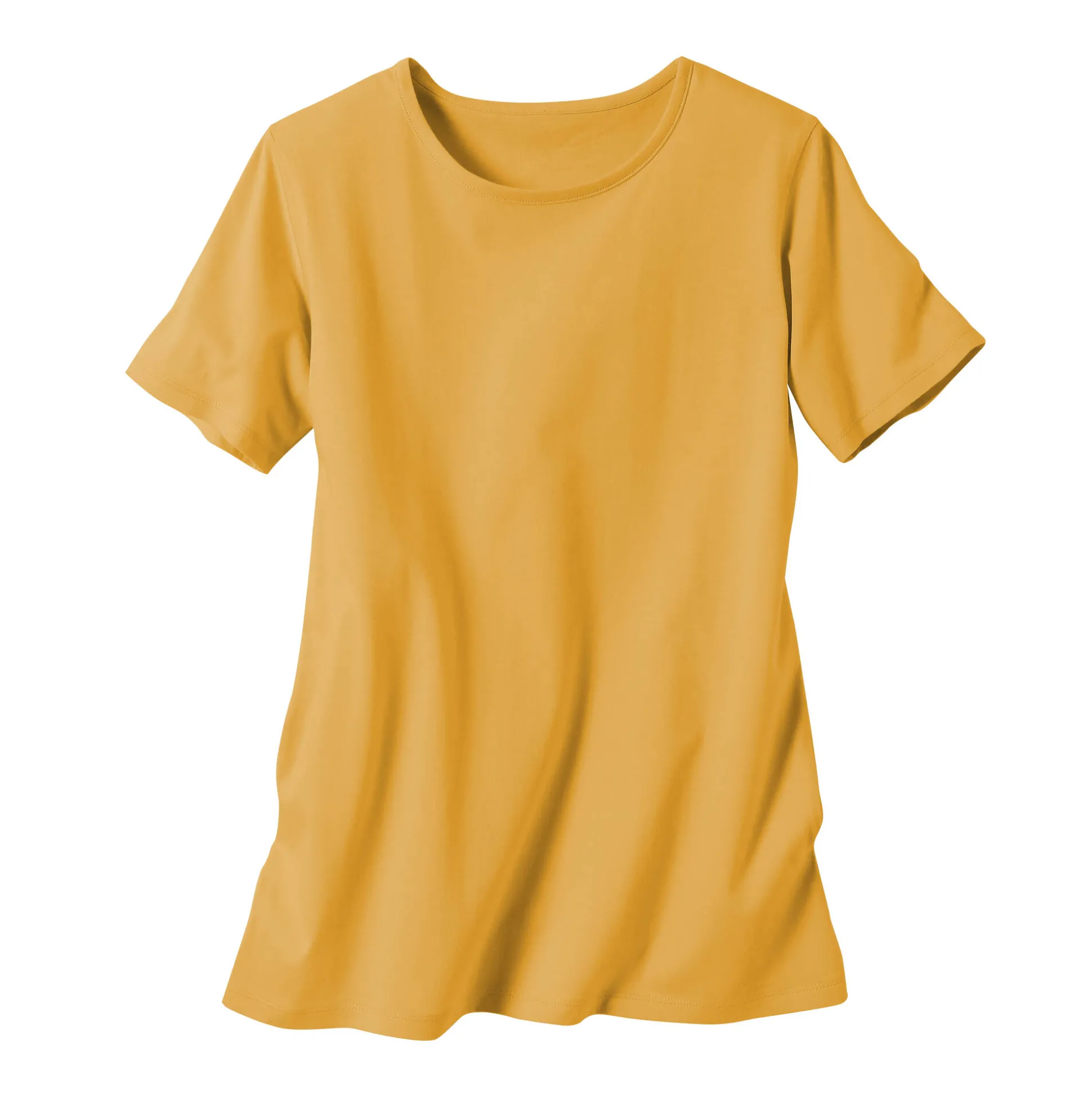 Effen T-shirt met korte mouwen