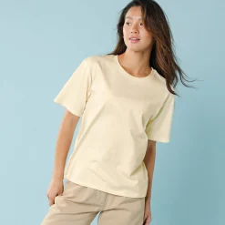 Effen T-shirt met korte mouwen, kleine lengtes