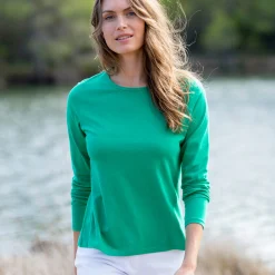 Effen T-shirt met lange mouwen