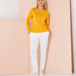 Effen T-shirt met lange mouwen