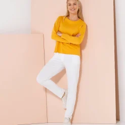 Effen T-shirt met lange mouwen