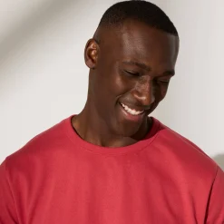 Effen T-shirt met ronde hals en korte mouwen - biologisch katoen