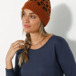 Effen T-shirt met ronde hals en lange mouwen
