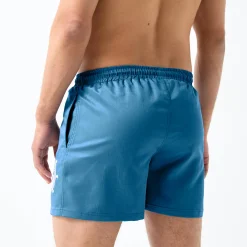 Effen zwemshorty met contrasterend motief