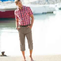 Elastische 3/4-broek + bijpassende ceintuur