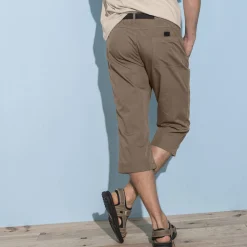 Elastische 3/4-broek + bijpassende ceintuur