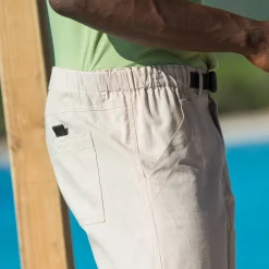Elastische 3/4-broek + bijpassende ceintuur