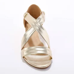 Elastische sandalen met sleehak, kunststof