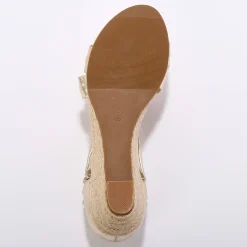 Elastische sandalen met sleehak, kunststof