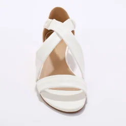 Elastische sandalen met sleehak, kunststof