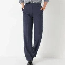 Elegante, rechte broek, effen