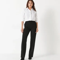 Elegante, rechte broek, effen
