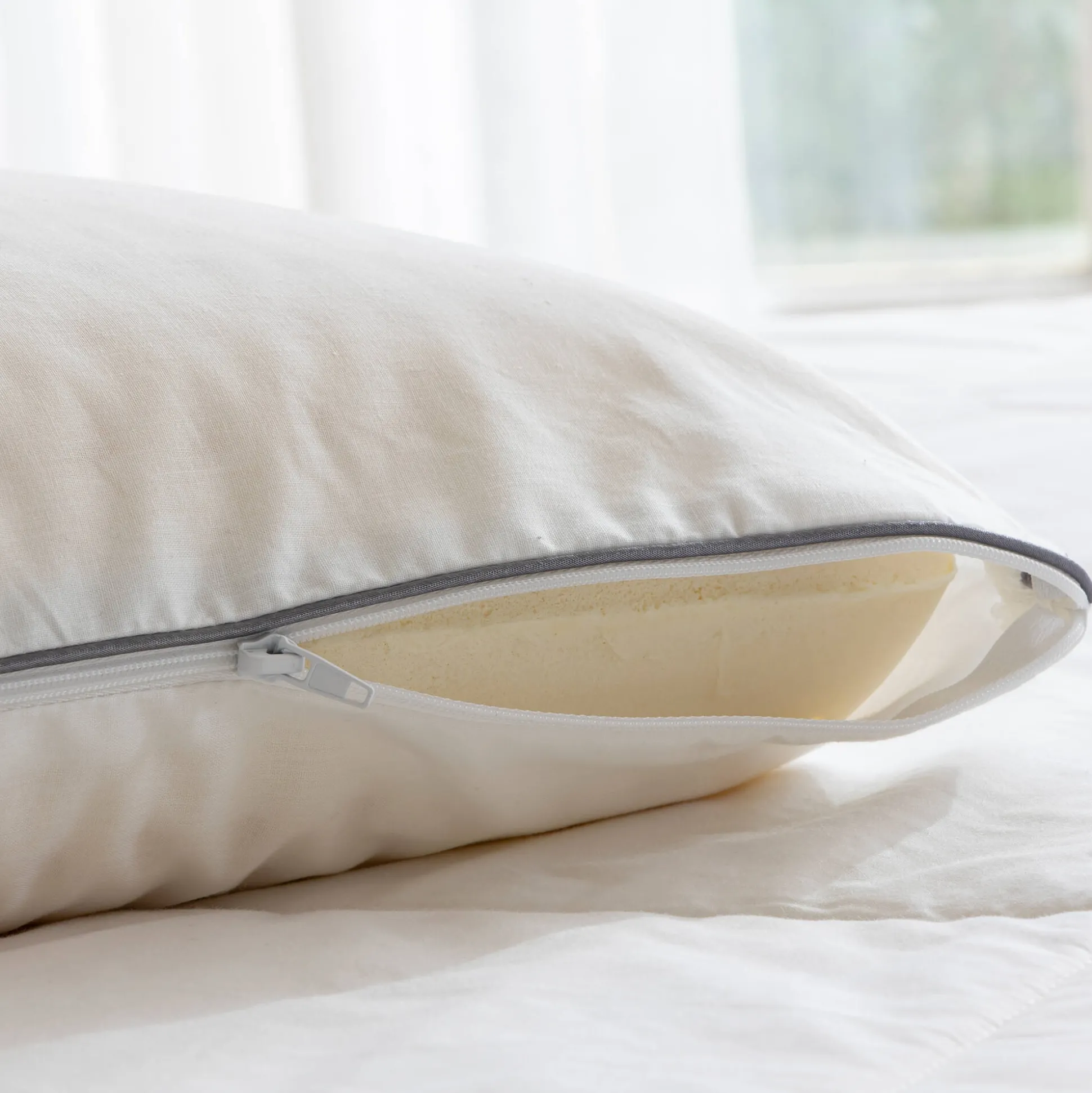 Ergonomische hoofdkussen in microgeperforeerde latex, zeepmodel