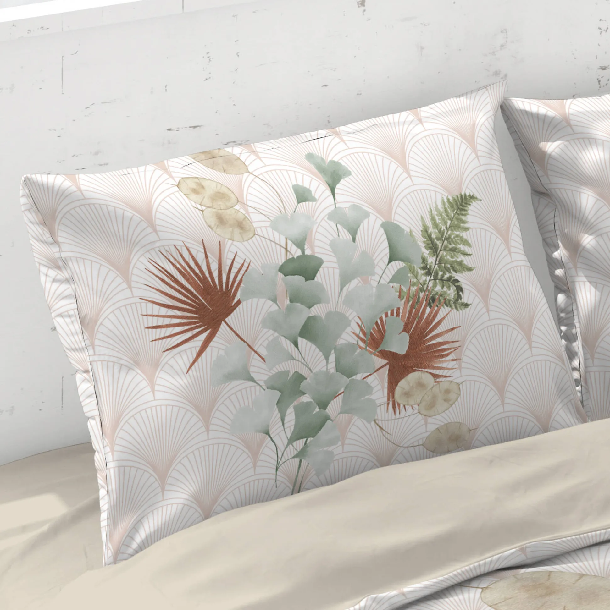 Eve katoenen bedlinnen met bloemenprint