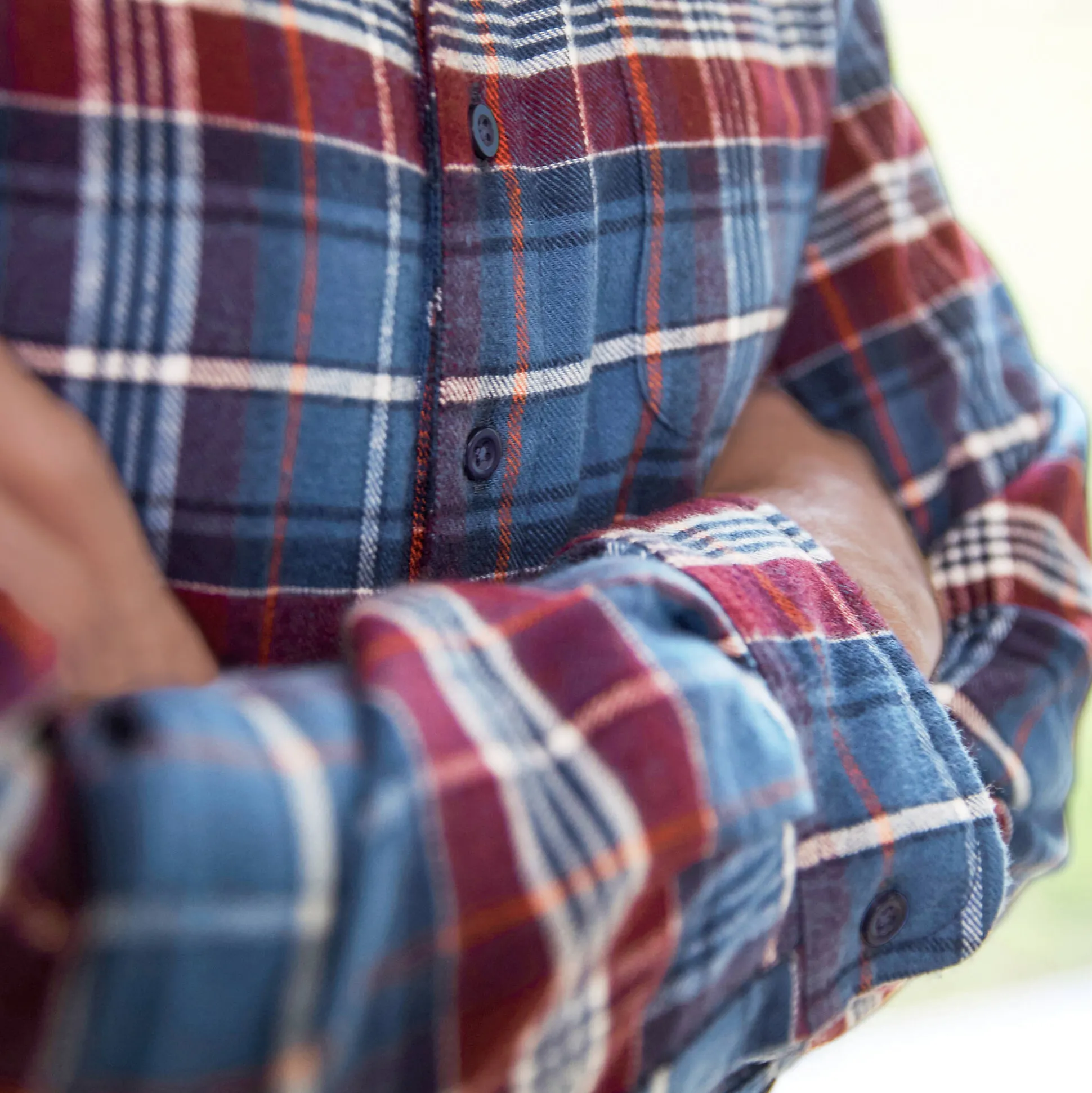 Extralang geruit hemd in flanel