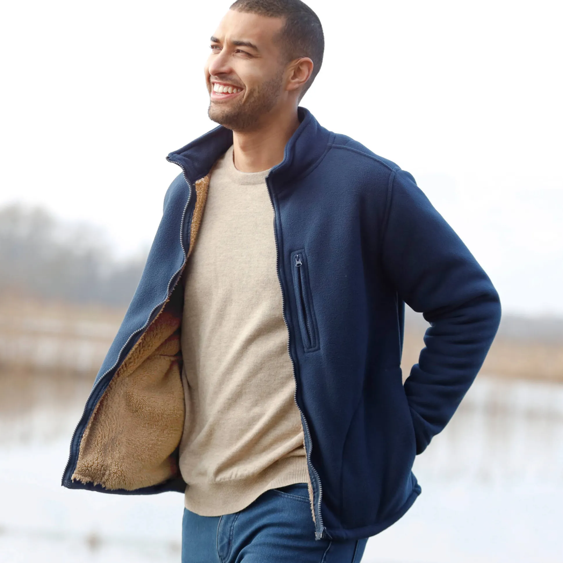 Extrawarme blouson in fleece
