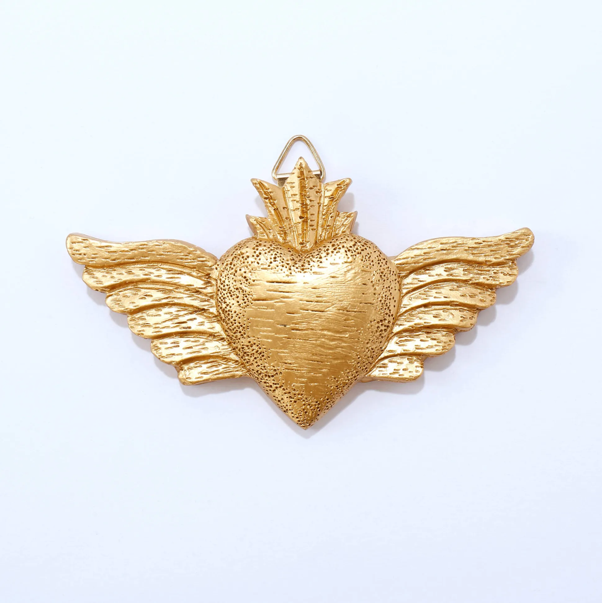 Ex-voto decoratie, goudkleurig polyhars - set van 3