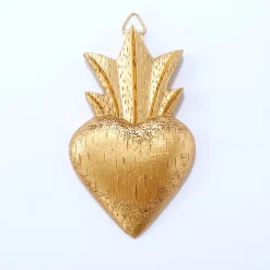Ex-voto decoratie, goudkleurig polyhars - set van 3