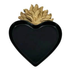 Ex-voto schaal, goudkleurig polyhars