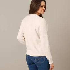 Fantasie gebreid vest, zacht aanvoelend