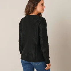 Fantasie gebreid vest, zacht aanvoelend