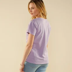 Fantasie T-shirt met macramé