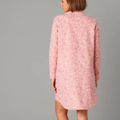 Flanellen nachthemd in liketmodel met bloemenprint