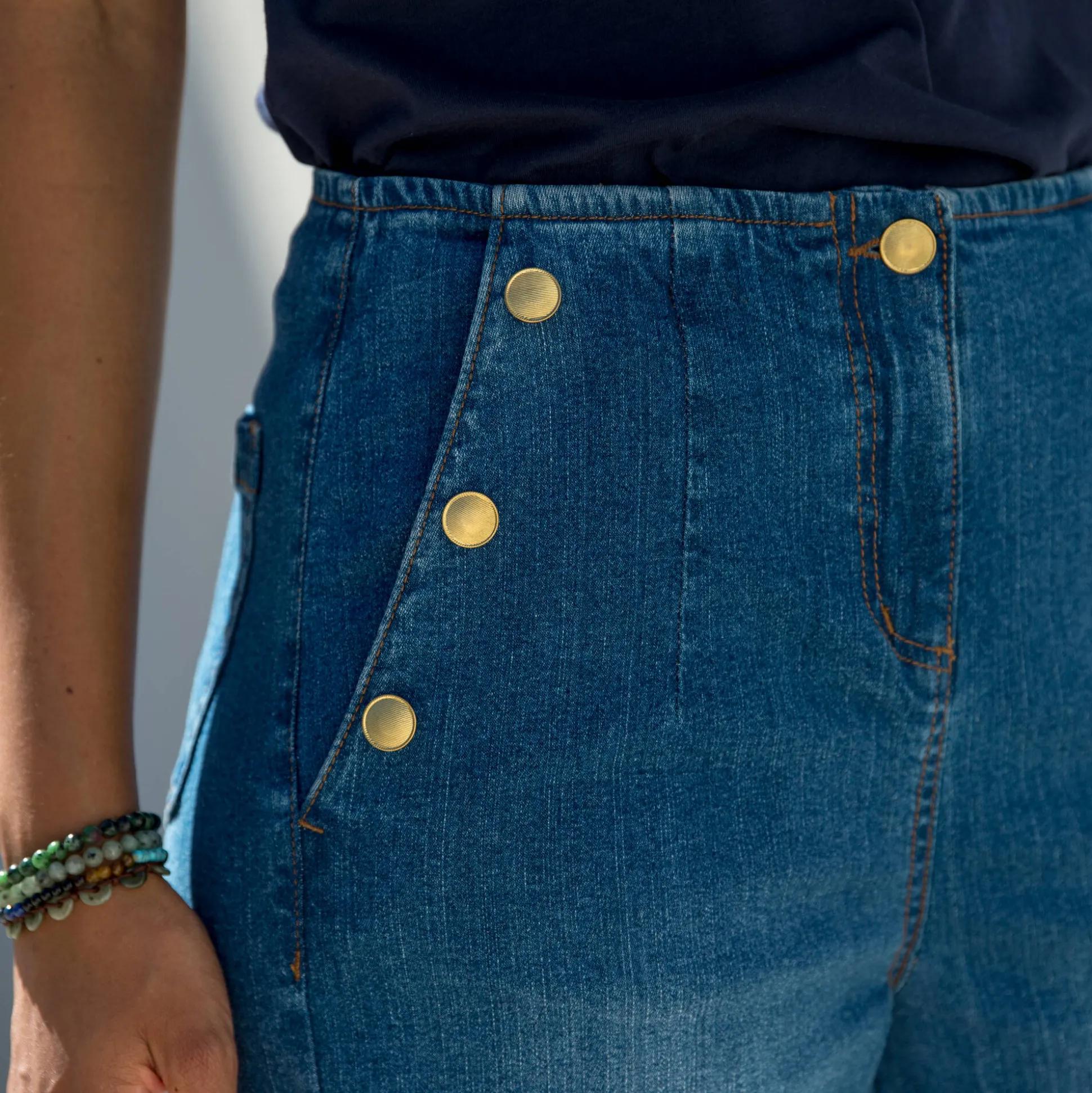 Flare jeans, hoge taille