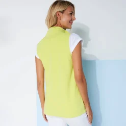Fleece jasje met rits, zonder mouwen
