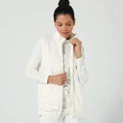Fleece jasje met rits, zonder mouwen