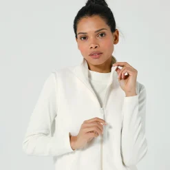 Fleece jasje met rits, zonder mouwen