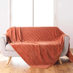 Fleeceplaid met reliëf en pluche gevoel