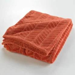 Fleeceplaid met reliëf en pluche gevoel