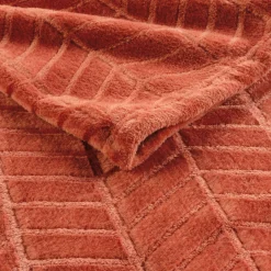 Fleeceplaid met reliëf en pluche gevoel