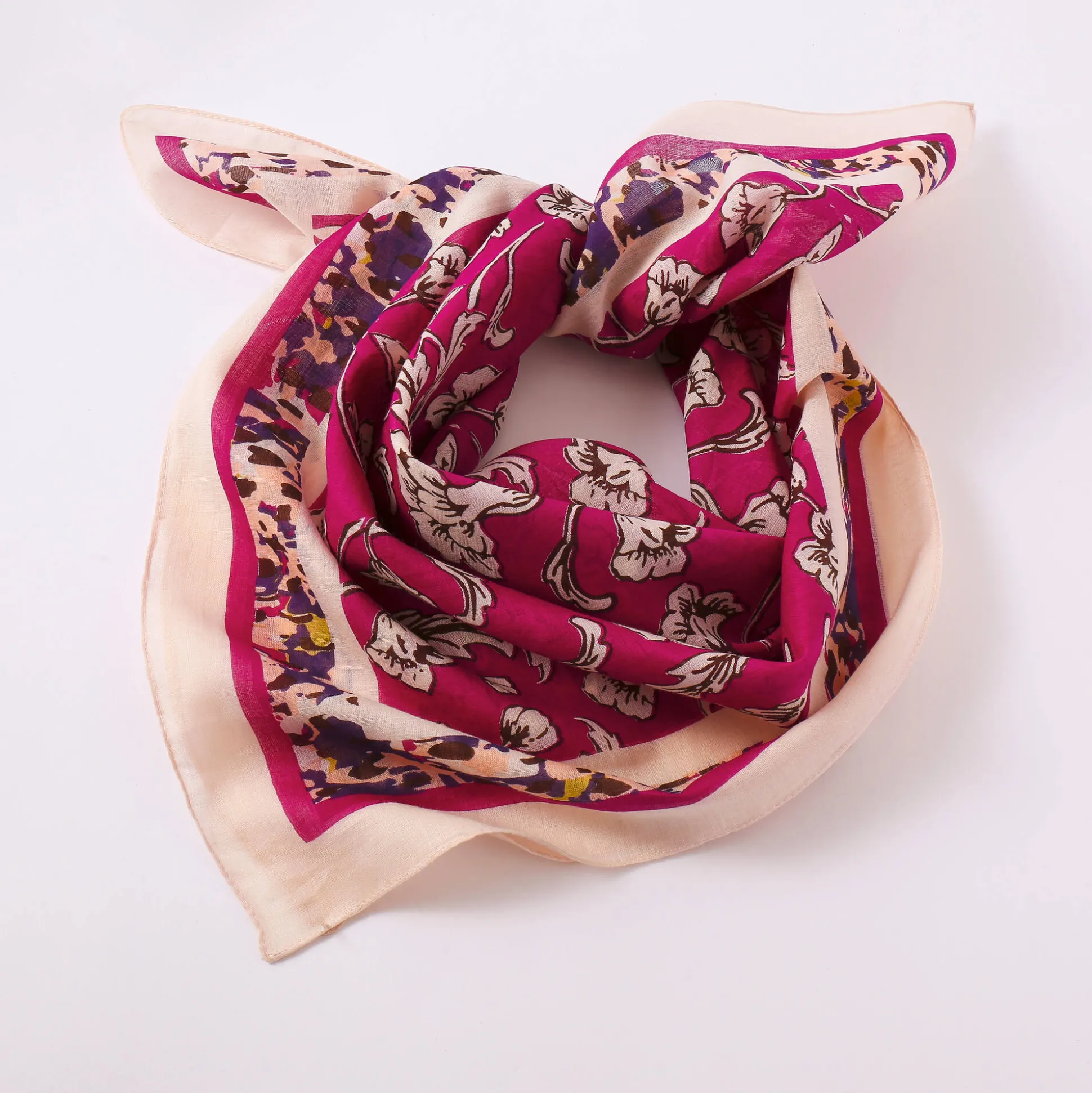 Foulard in katoen met Indische print